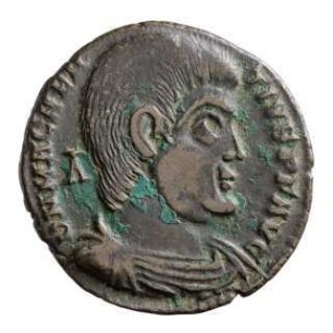 Münze, Aes 2, 352 n. Chr.