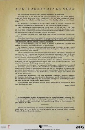 Auktionsbedingungen