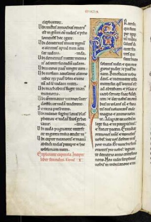 Zierinitiale / Figureninitiale: F(ratribus)