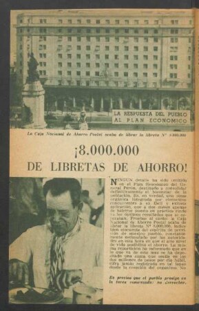 ¡8000000 de libretas de ahorro!