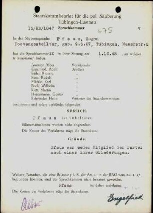 Pfaus, Eugen