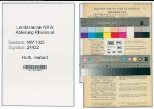 Entnazifizierung Herbert Huth , geb. 24.05.1915 (Automechaniker)