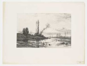 Un étang, Blatt 28 der Folge "Le paysage au fusain"