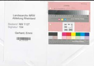 Entnazifizierung Emmi Gerhard , geb. 00.00.0000 (Lehrerin)