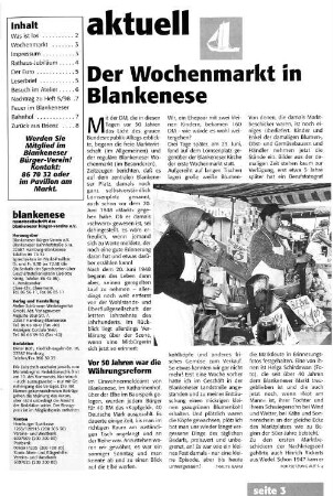 Der Wochenmarkt in Blankenese