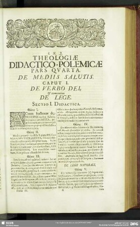 Pars Quarta. De Mediis Salutis