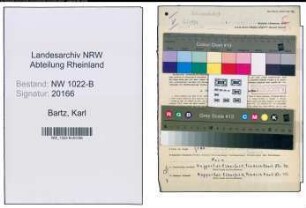 Entnazifizierung Karl Bartz , geb. 30.07.1895 (Schlosser)