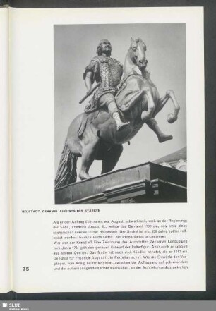 Neustadt. Denkmal August des Starken