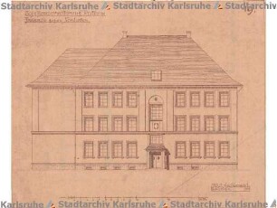 Beichel, Friedrich. Schulhaus Rintheim. Schulhauserweiterung