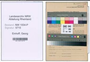 Entnazifizierung Georg Einhoff , geb. 19.10.1904 (Lehrer)