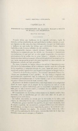 Capítulo IV. Prosigue la descripción de la raza malaya según se halla en Filipinas