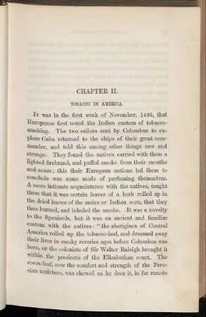 II. Tobacco in America