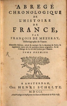 Abrégé chronologique de l'histoire de France, 1