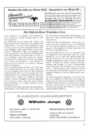 Die Malerin Dora Wenneker-Iven