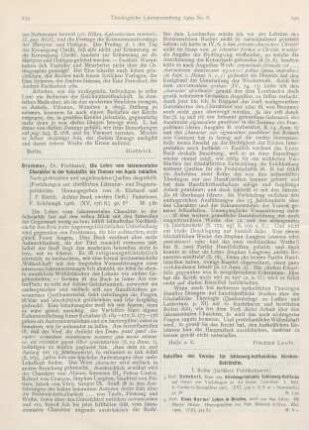 239-240 [Rezension] Brommer, Ferdinand, Die Lehre von sakramentalen Charakter in der Scholastik bis Thomas von Aquin inklusive