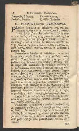 De Formatione Temporum