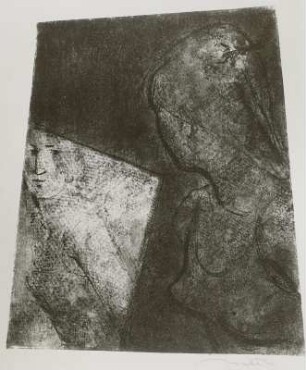 Mädchen sieht sein Spiegelbild