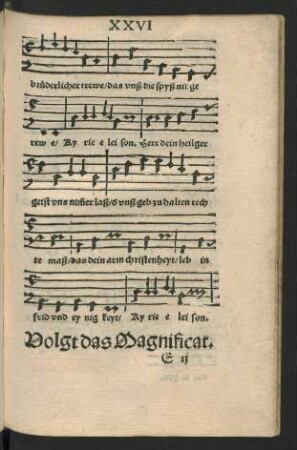 Volgt das Magnificat.