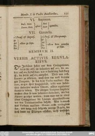 Membrum II. De Verbis Activis Regularibus.