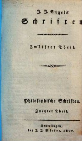 Philosophische Schriften, 2