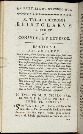 Liber XV Ad Consvles Et Ceteros.