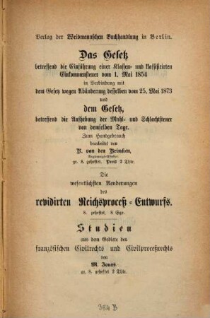 Das preußische Immobiliarrecht nach den Gesetzen vom 5. Mai 1872