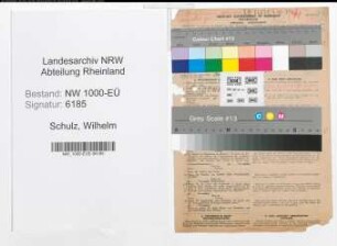 Entnazifizierung Wilhelm Schulz, geb. 25.04.1910 (Justizbeamter)