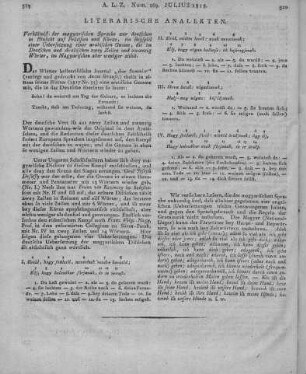 Literarische Analekten