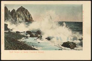 Santa Catalina. Surf Scene at Santa Catalina Island