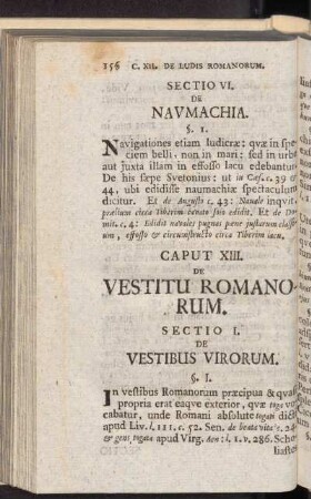 Caput XIII. De Vestitu Romanorum
