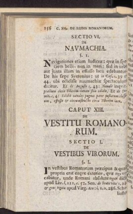 Caput XIII. De Vestitu Romanorum
