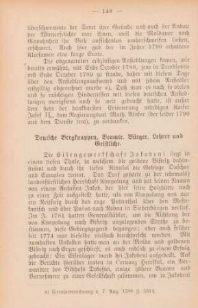 Deutsche Bergknappen, Beamte, Bürger, Lehrer und Geistliche