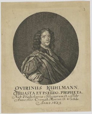 Bildnis des Qvirinus Kuhlmann