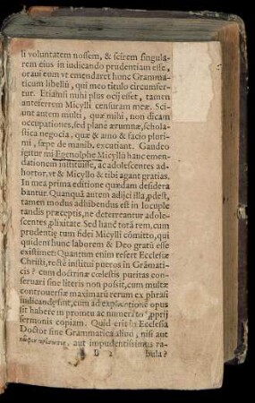 [Ende der Widmung: Honesto Viro Christiano Egenolpho, Typographo Francofordensi, Philippus Melan. S. D.]