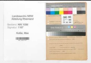 Entnazifizierung Max Kolbe , geb. 18.03.1904 (Polizist)