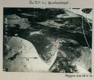 Foto des Buchenkopfes (Tête des Faux) südöstlich von Le Bonhomme (Luftbild)