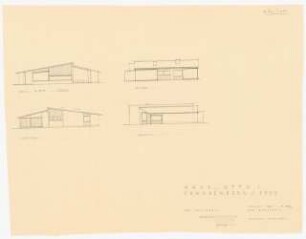 Fa. Thonet, Frankenberg/Eder. Thonet-Siedlung Wohnhaus Otto: Ansichten