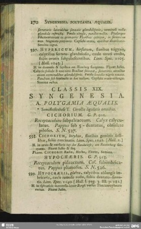 Classis XIX. Syngenesia