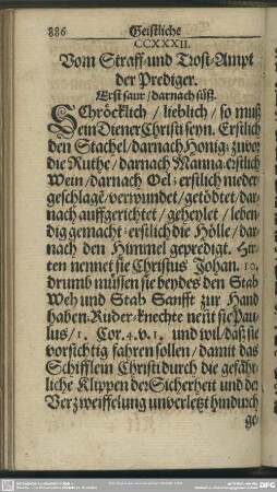 CCXXXII. Vom Straff- und Trost-Ampt