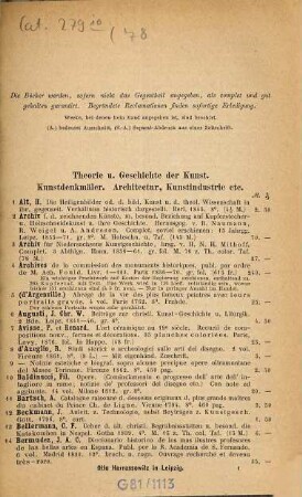 Antiquarischer Catalog, 78