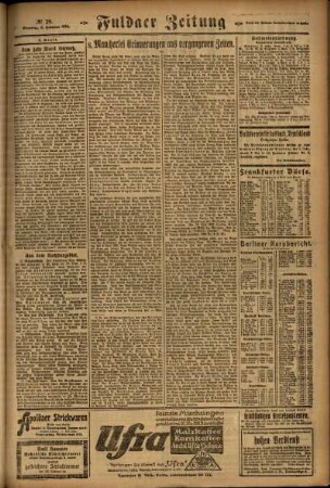 Zweite Ausgabe vom Sonntag, den 03. Februar 1924.