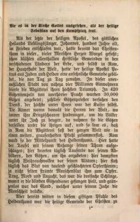 Die Legende vom lieben heiligen Martyrer Sebastian, Patron wieder die Pest und ansteckende Seuchen