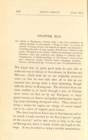 Chapter XLII. Our détour to Kwang-nan ...