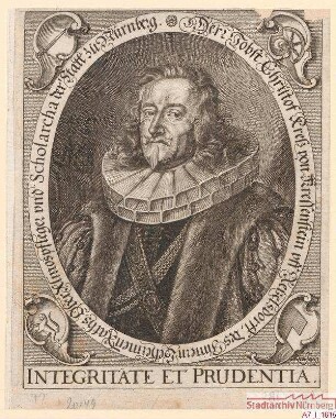 Jobst Christof (I.) Kress, des Innern Geheimen Rats, Oberalmospfleger und Scholarch
