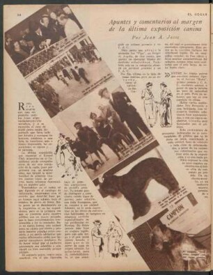 Apuntes y comentarios al margen de la última exposición canina