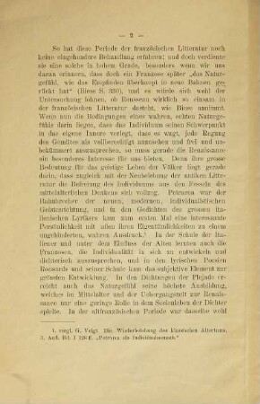 Das Naturgefühl in der Litteratur der französischen Renaissance