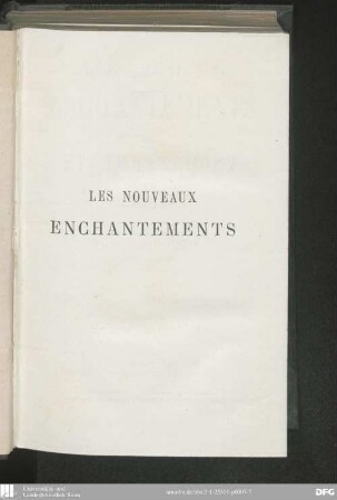 Les nouveaux enchantements
