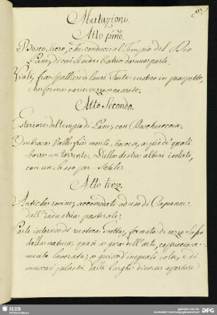 Il trionfo della fedeltà [Libretto]