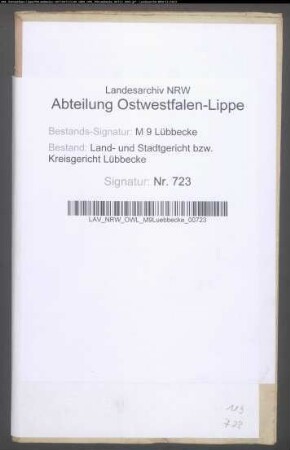 Erblasser: Kummer, Christian Wilhelm; Erblasser: Kummer, Anne Margarethe Sophie Dorothee, geb. Klicker: