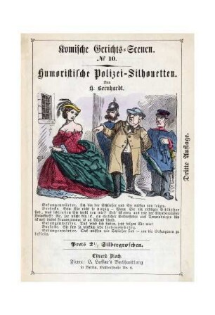 Humoristische Polizei-Silhouetten